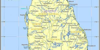 Шрі-Ланка на поїзді мережевий карті