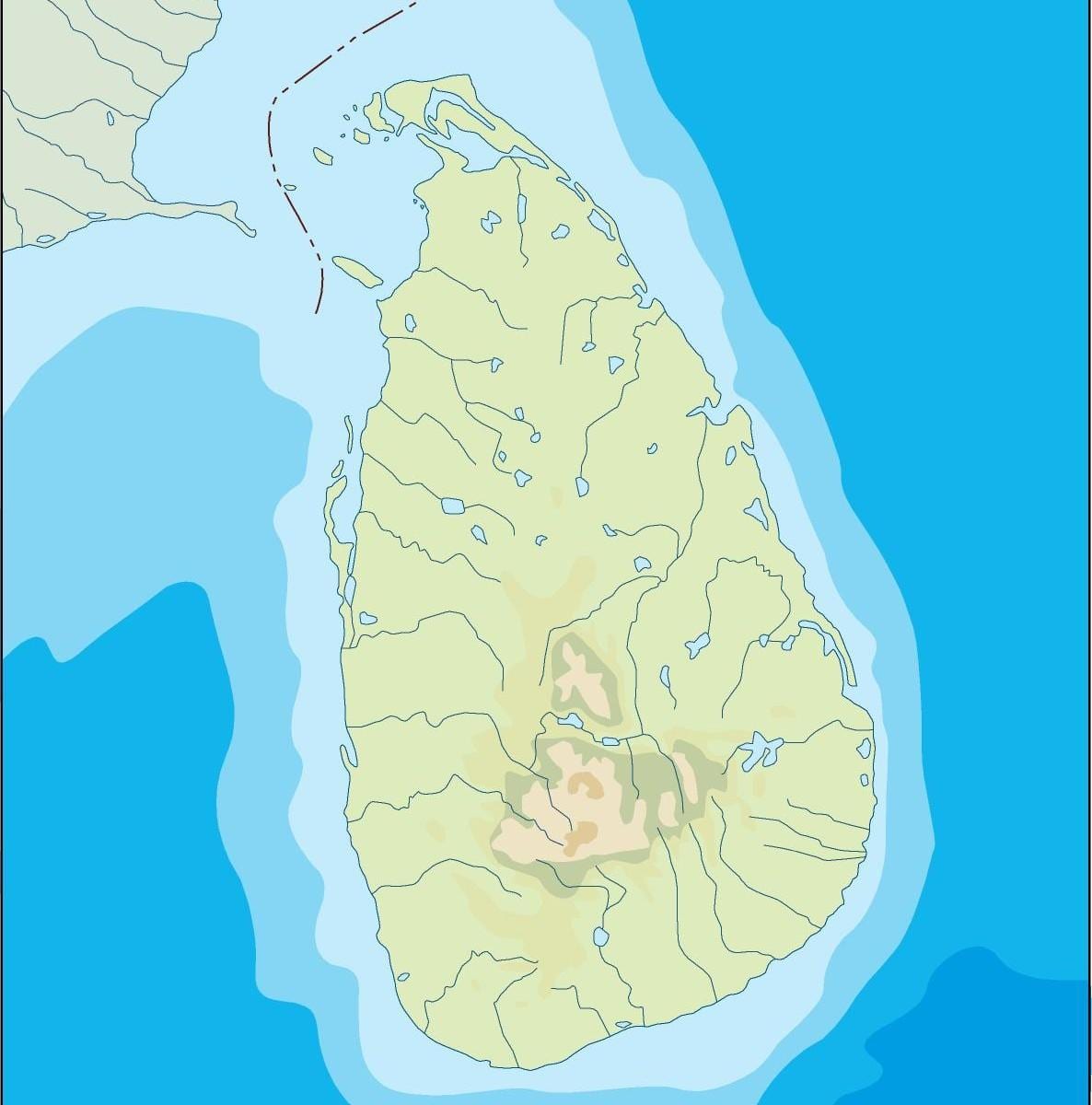 Шрі-Ланка векторна карта