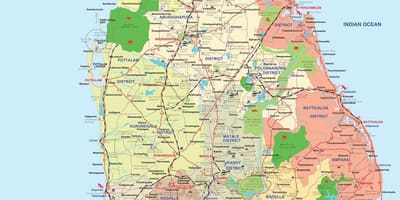 Шрі-Ланка Ампара район на карті
