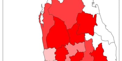 Шрі-ланкійська карті населення 